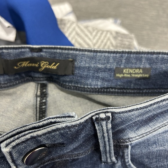 Mavi Gold Women's Size W27/L32 Kendra High Rise Straight Leg Dark Wash Jeans NWT - Picture 9 of 13